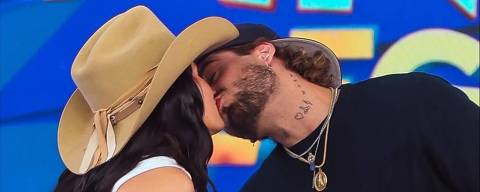 Ana Castela e Zé Felipe no Domingo Legal (SBT)